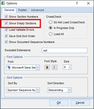 Publish_GenOptsEmptySectns