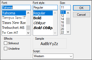 Axisticklabelfont