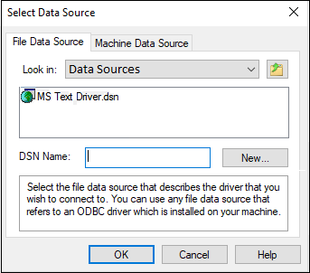 SelectDataSourcedialog