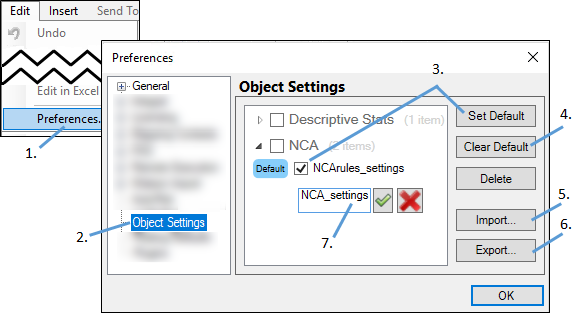 SetObjectDefaultSettings