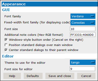 AppearanceSettings