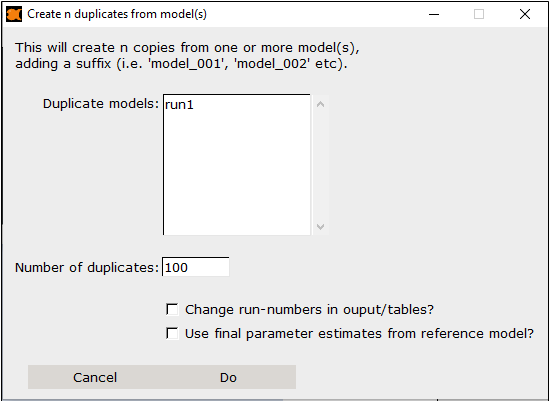 Duplicate Models